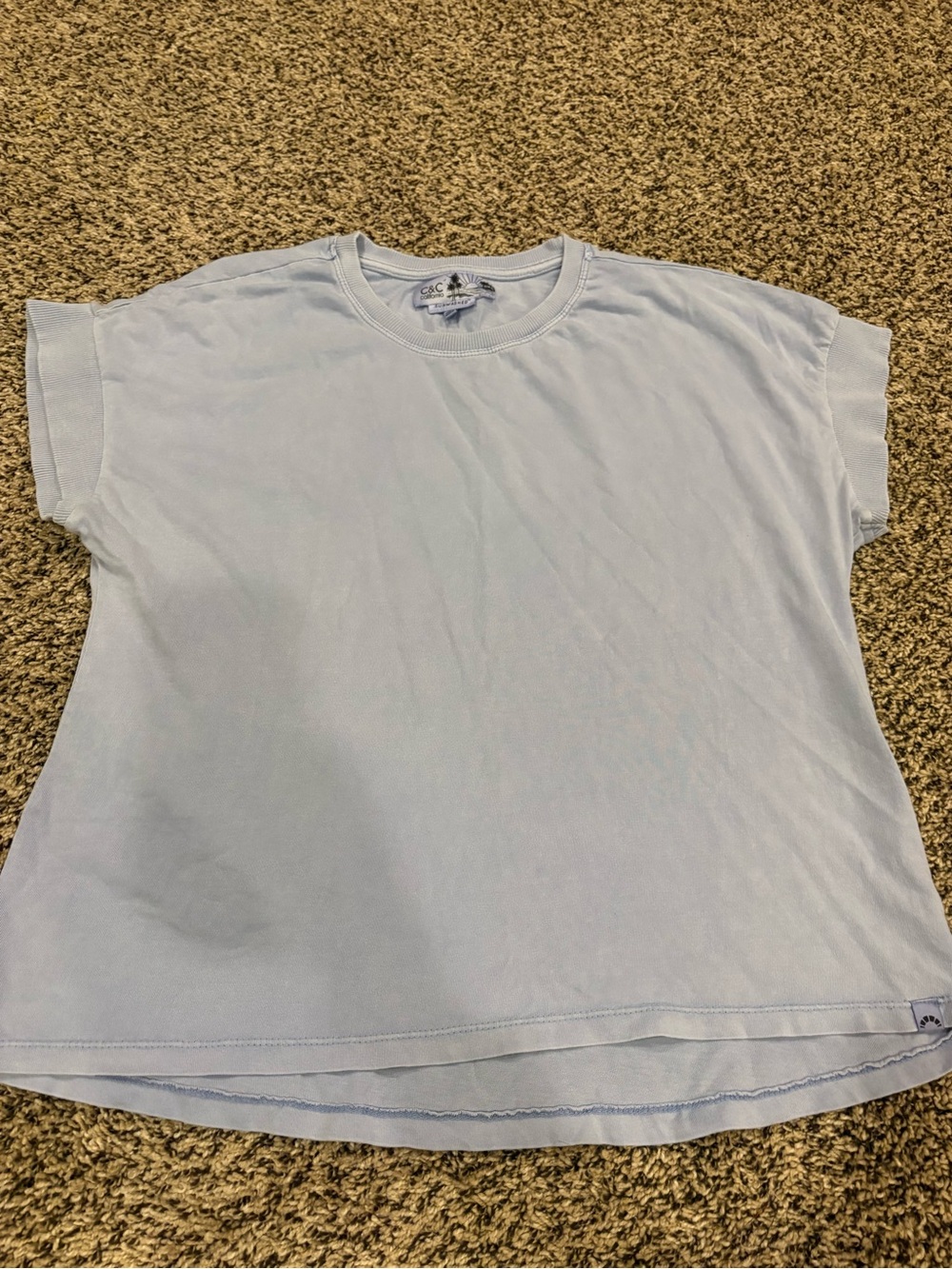C&C California Light Blue Short Sleeve Crewneck Tee